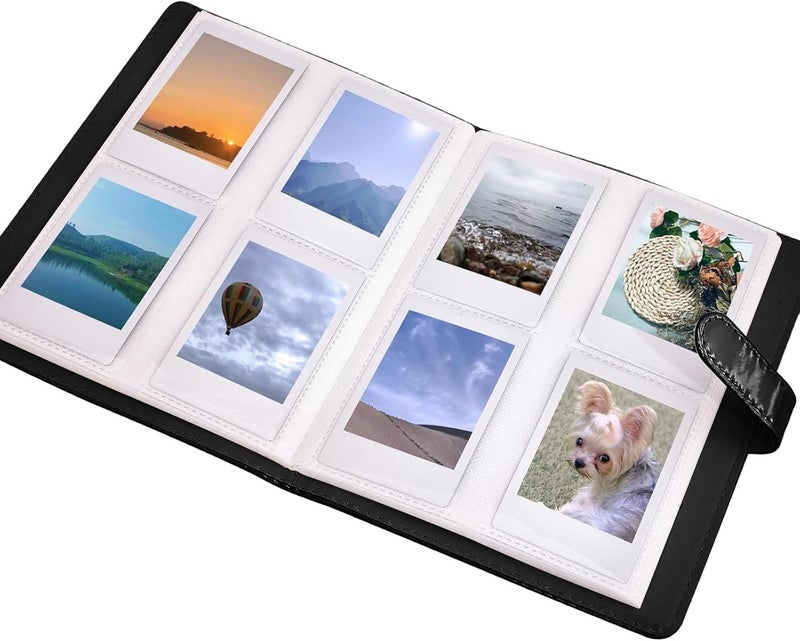 Sunmns Accessories Bundle Kit Compatible with Instax Mini 12 Instant Camera, Include Case Album Stickers Photo Frames Filters Strap (Black) - Image 3